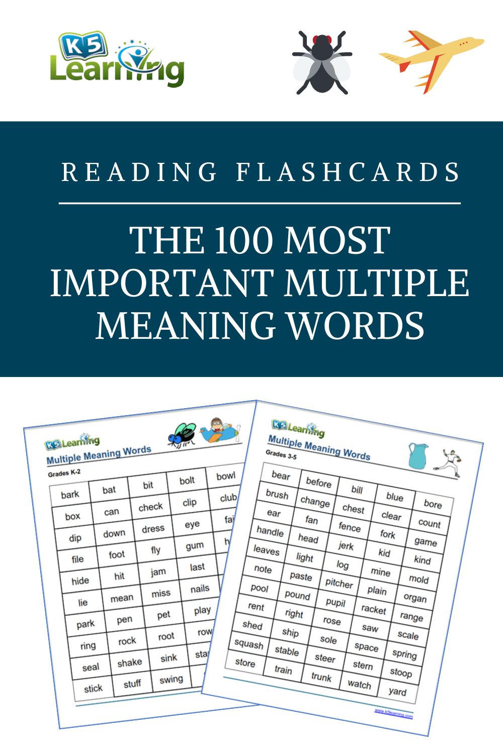 The 100 Most Important Multiple Meaning Words Kids Need To Know pertaining to Multiple Meaning Words Worksheets 2nd Grade