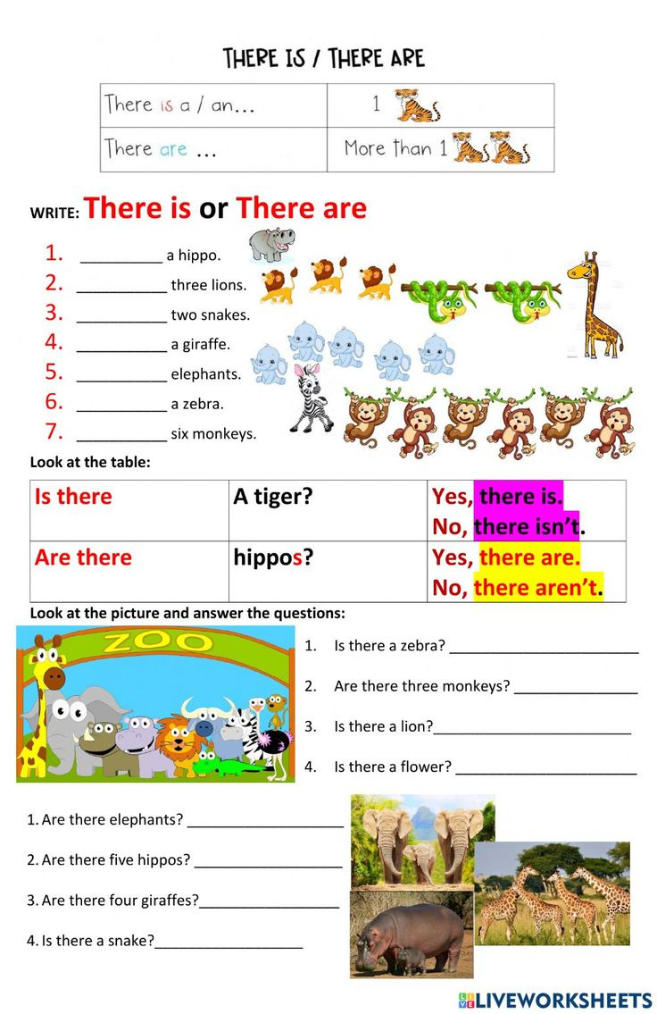 There Is There Are Online Exercise For 3 for Liveworksheet On Table 3 Grade 3