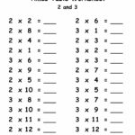 Times Table 2 And 3 Worksheet Printable And Live Worksheets Inside Live Worksheets Multiplication Grade 3