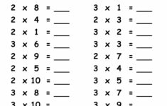Times Table 2 And 3 Worksheet Printable And Live Worksheets inside Live Worksheets Multiplication Grade 3