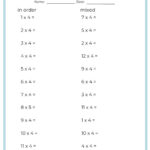 Times Tables 1 12 Worksheets, Multiplication Tables Printable With With Regard To Multiplication Facts 1 12 Worksheets