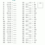 Times Tables Tests   6 7 8 9 11 12 Times Tables For 11&#039;s Multiplication Worksheet