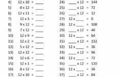 Times Tables Tests - 6 7 8 9 11 12 Times Tables with regard to Multiplication Tables 1 To 12 Worksheets