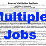 Tutorial   Multiple Jobs Worksheet On The W4 Form Inside Multiple Jobs Worksheet W4
