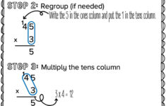 Two Digitone Digit Multiplication Anchor Chart within Two-Digit By One-Digit Multiplication Worksheets Anchor Chart