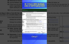 W 4 Form With Multiple Jobs Or Self-Employment – Youtube in Multiple Jobs Worksheet On Page 3