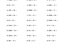 Whole Number Multiplication And Division Worksheets regarding Multiplication of Whole Numbers Worksheets