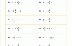 Worksheets For Fraction Multiplication inside Fraction And Whole Number Multiplication Worksheet