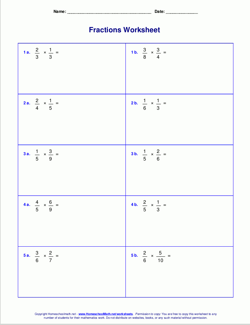 Worksheets For Fraction Multiplication pertaining to Double Digit Fraction Multiplication Worksheet 5Th