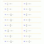 Worksheets For Fraction Multiplication Pertaining To Worksheet On Multiplication Of Fractions