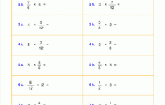 Worksheets For Fraction Multiplication pertaining to Worksheet On Multiplication of Fractions