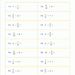 Worksheets For Fraction Multiplication With Regard To Fraction Multiplication Worksheets With Answers