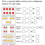 Write Multiplication As Repeated Addition Activities Worksheet For Pertaining To Repeated Addition As Multiplication Worksheet